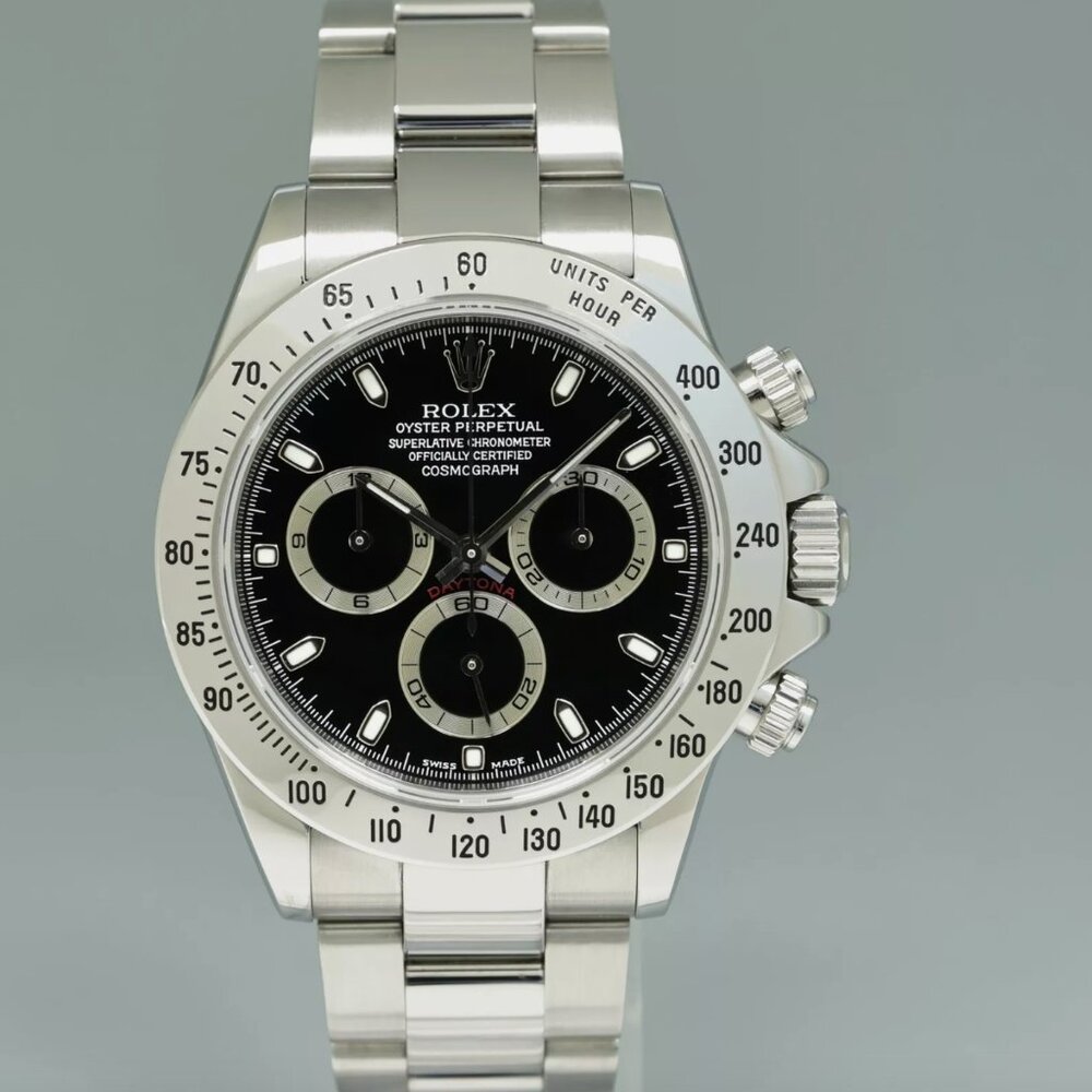 MINT Men's ROLEX DAYTONA 40mm STEEL WATCH BOX